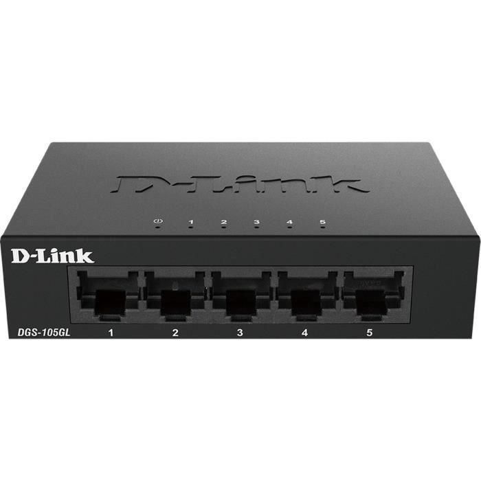 D-Link DGS-105GL Switch de Red Gigabit Ethernet 5 Puertos, 10 Gbps, Plug & Play, Metálico, Silencioso y Eficiente 0 D-Link DGS-105GL Switch de Red Gigabit Ethernet 5 Puertos, 10 Gbps, Plug & Play, Metálico, Silencioso y Eficiente 0