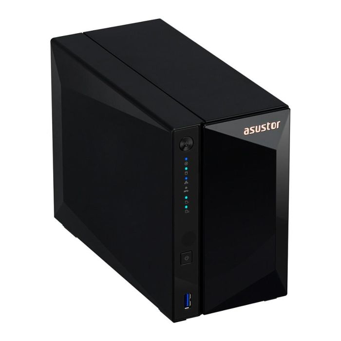 Asustor Servidor NAS 2 Bahías Quad-Core 2.5GbE 2GB DDR4 RAM 2