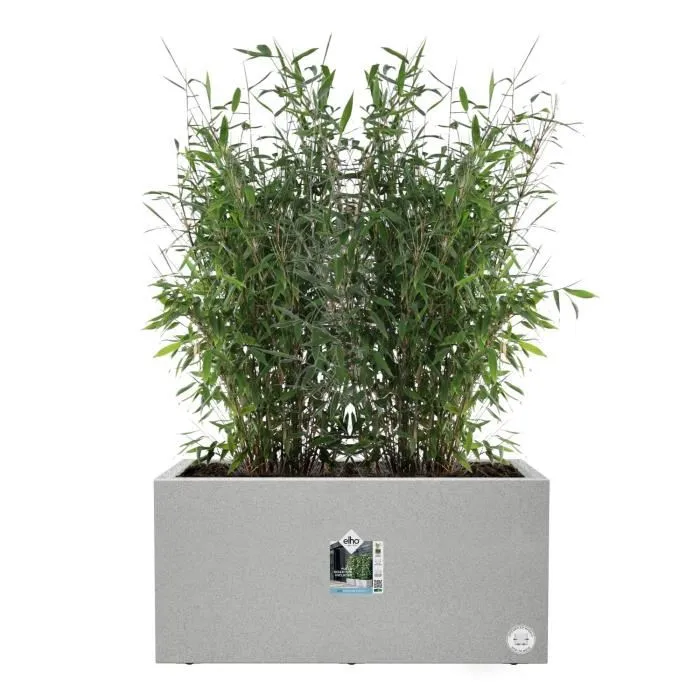 Elho 8711904499129 Jardinera Vivo Next Long 80 Gris L 78 x B 39 x H 38 cm 100% reciclado 2
