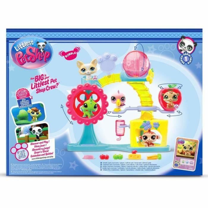 BANDAI Littlest Pet Shop Caja Fun Factory Set de Juego con 2 Animales, Decoración y Accesorios BF00519 1 BANDAI Littlest Pet Shop Caja Fun Factory Set de Juego con 2 Animales, Decoración y Accesorios BF00519 1