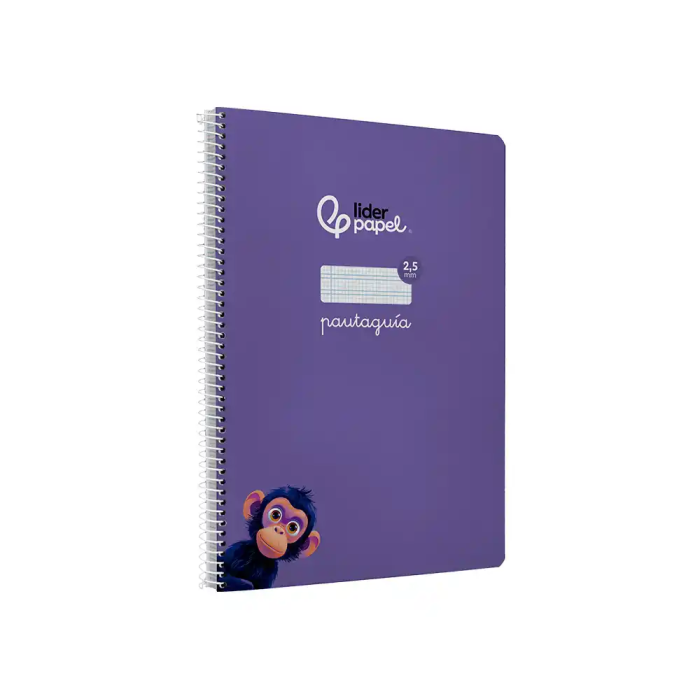 Liderpapel Cuaderno Espiral A4 Tapa Blanda 80 Hojas Cuadro Pautado 2,5mm Lila 4