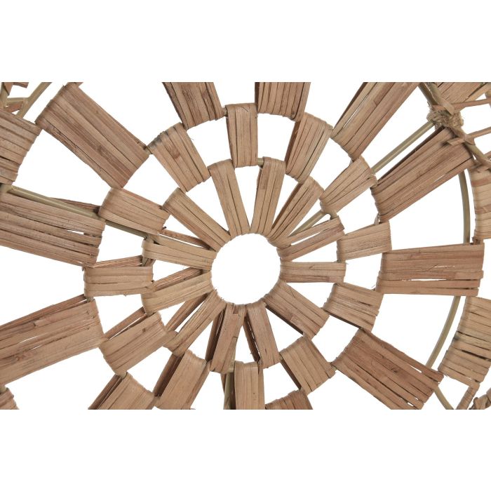 DKD Home Decor Decoración de Pared Balines Natural 3 x 55 x 87 cm Ratan y Metal DKD Home Decor Decoración de Pared Balines Natural 3 x 55 x 87 cm Ratan y Metal