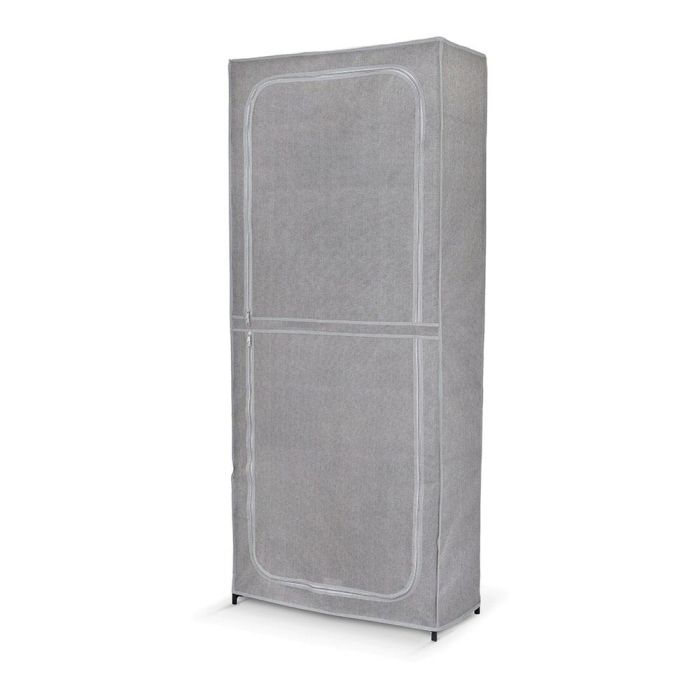 Jobgar Armario zapatero doble con funda, 160x68x30 cm, Gris, Tela 3 Jobgar Armario zapatero doble con funda, 160x68x30 cm, Gris, Tela 3