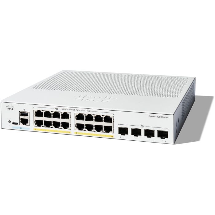 Cisco CATALYST 1300 Switch 16 Puertos Gigabit Ethernet PoE
