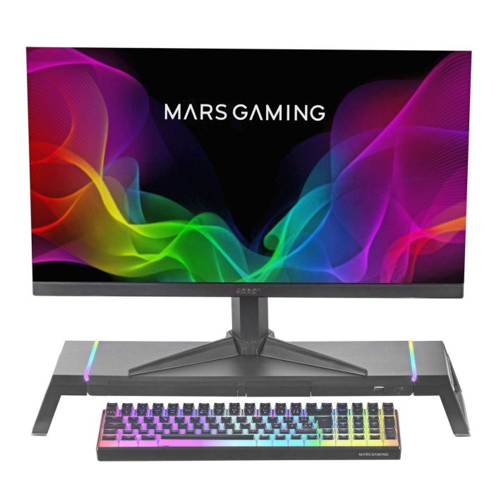 Soporte de Mesa para Pantalla Mars Gaming MGSONE LED RGB 4