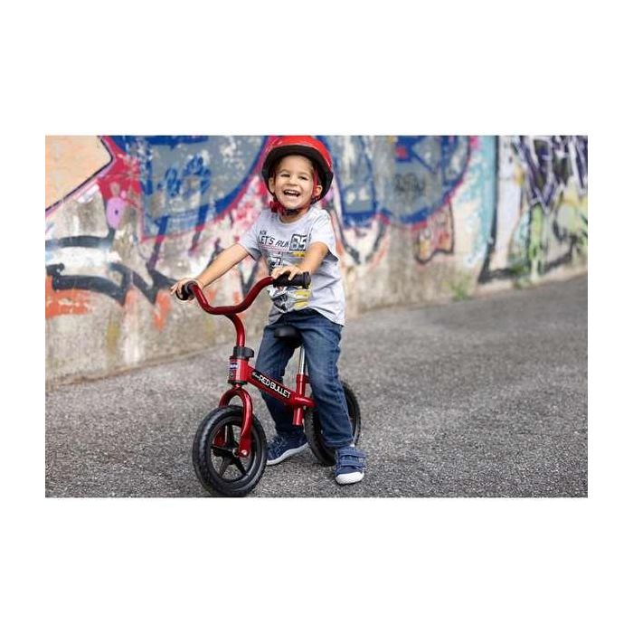 Chicco Bicicleta sin pedales Bullet roja 10 pulgadas perfecta para adquirir el equilibrio