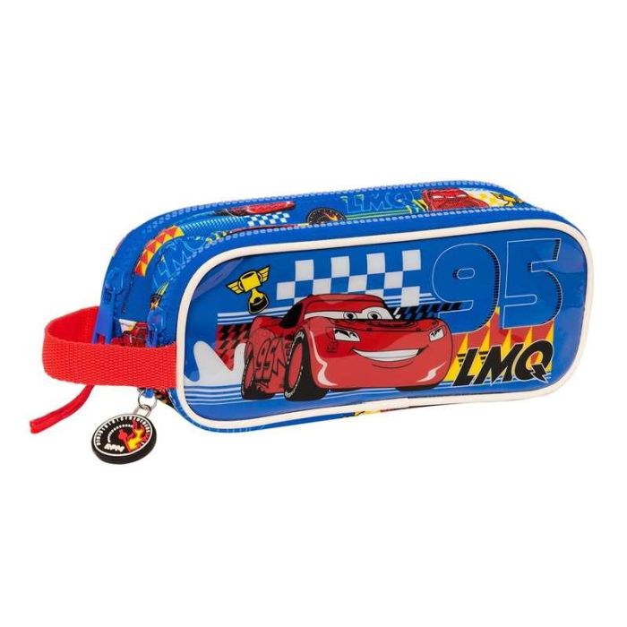 Portatodo Doble Cars Race ready Azul 21 x 8 x 6 cm