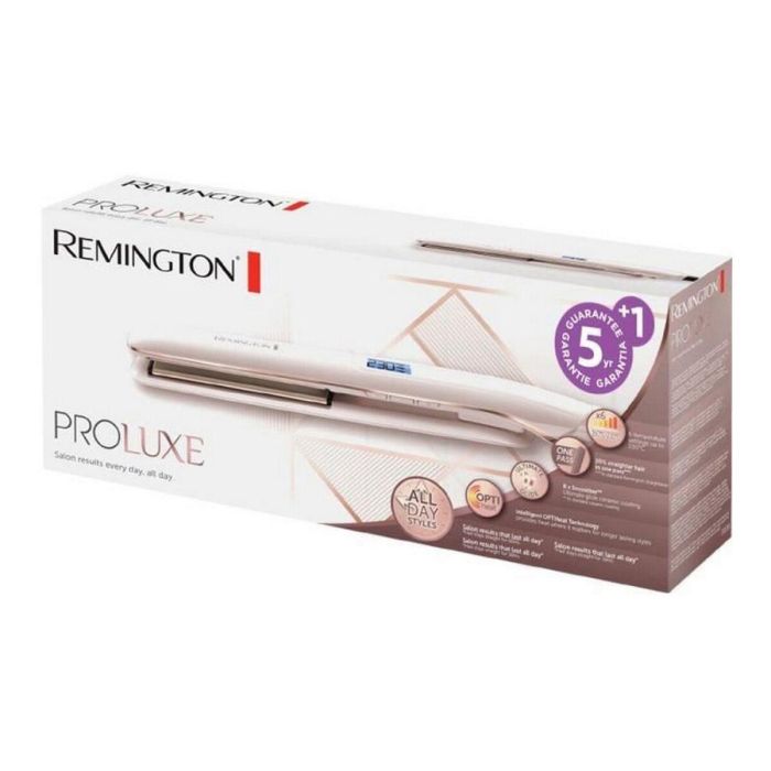 Remington S9100 Plancha de pelo PROluxe con Tecnología OPTIheat y Cerámica Ultimate Glide, 9 Temperaturas (150-230°C), Función Pro+ 185°C - Crema beige 6 Remington S9100 Plancha de pelo PROluxe con Tecnología OPTIheat y Cerámica Ultimate Glide, 9 Temperaturas (150-230°C), Función Pro+ 185°C - Crema beige 6