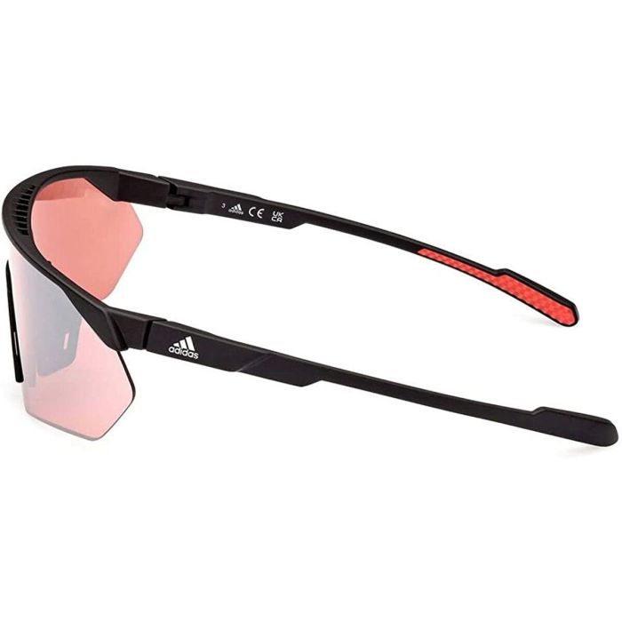 Marcolin Gafas de Sol ADIDAS SPORT SP0076 02E 125 mm, Shield, Negro Mate, Marrón, Mujer 7