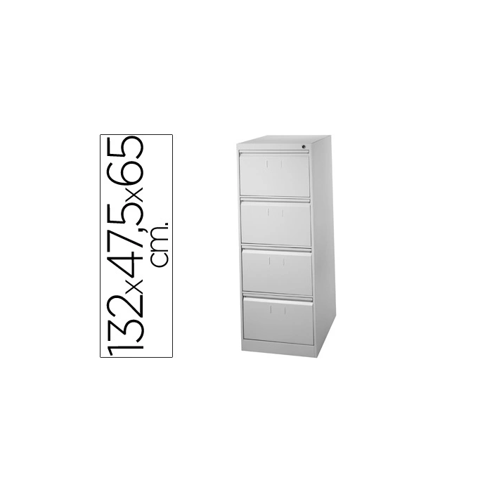 Blanca Fichero 4 Cajones Metal 132 cm Alto 65 cm Prof 47.5 Ancho Gris Guías Telescópicas Antivuelco 0 Blanca Fichero 4 Cajones Metal 132 cm Alto 65 cm Prof 47.5 Ancho Gris Guías Telescópicas Antivuelco 0