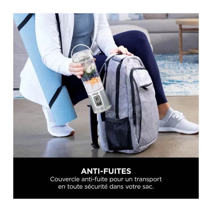 Ninja Licuadora Portátil Blast BC150EUWH, Recipiente 530 ml, Batería 2h, Sin Cable, Sin BPA - Blanca 2