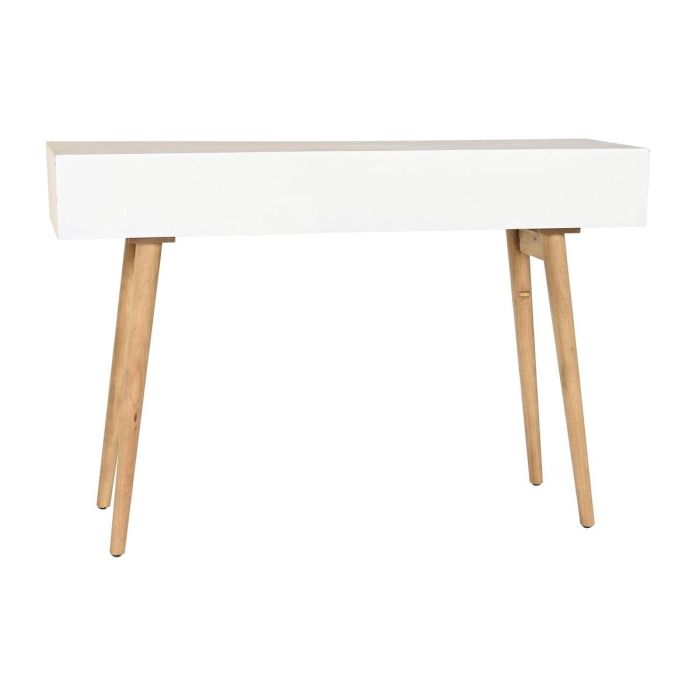 Consola DKD Home Decor Abeto Natural Blanco 120 x 35 x 80 cm 1