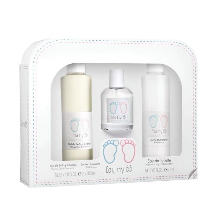 Air-Val Eau My BB Set Eau de Toilette 60ml, Gel de Baño 200ml y Loción Corporal 200ml