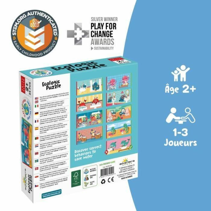 Adventerra GEO7640179640404 Juegos Educativos Rompecabezas Ecológico Ahorro de Agua Mini Rompecabezas Conservación del Agua 1 Adventerra GEO7640179640404 Juegos Educativos Rompecabezas Ecológico Ahorro de Agua Mini Rompecabezas Conservación del Agua 1