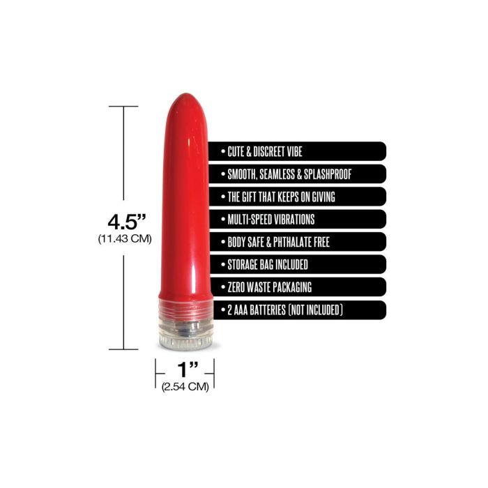 Bala Vibradora NS Novelties Pleasure Package Rojo 3