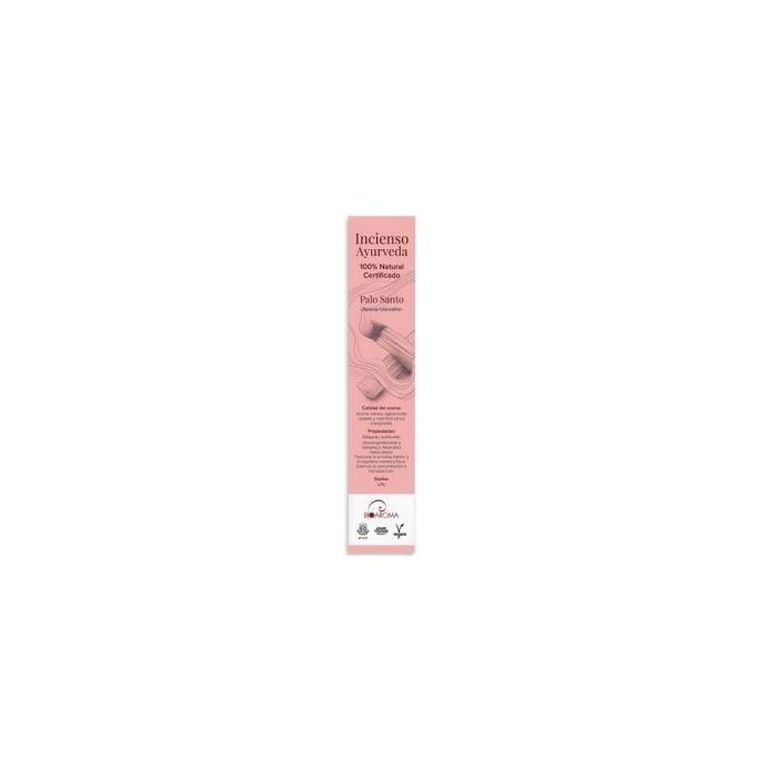 BIOAROMA Incienso Ecológico Palo Santo Ayurveda 5 Packs x 12 Varitas - Aroma Intenso y Cítrico - Hecho a Mano