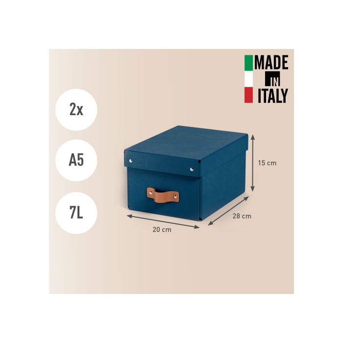 Pack 2 Cajas de Almacenamiento Cartón Pequeña Color Azul Leitz 61470068 2 Pack 2 Cajas de Almacenamiento Cartón Pequeña Color Azul Leitz 61470068 2