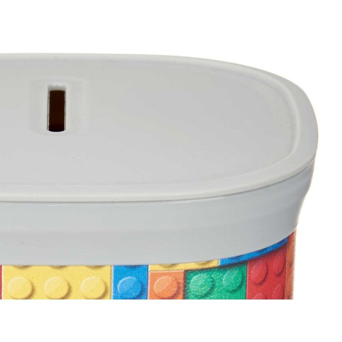 Hucha de plástico cuadrada Pincello 9x10x9 cm, surtidos puzzle (48 Unidades) 3 Hucha de plástico cuadrada Pincello 9x10x9 cm, surtidos puzzle (48 Unidades) 3