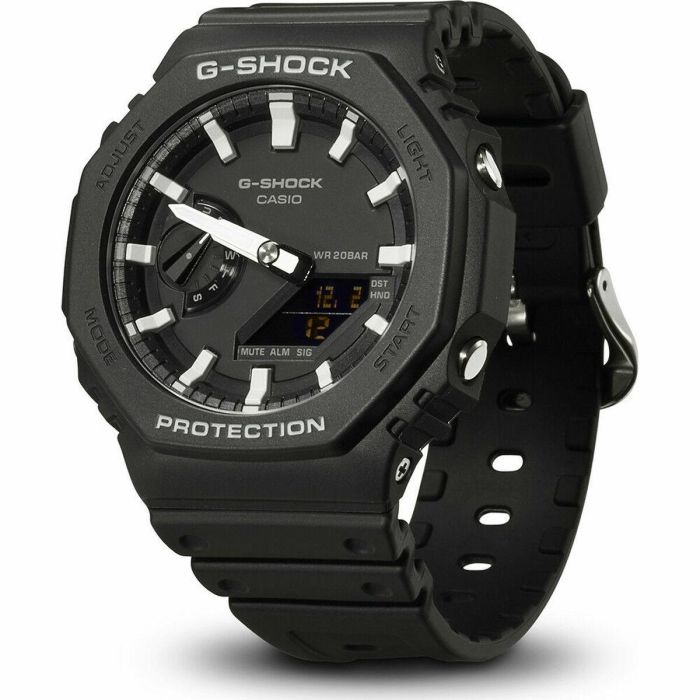 Casio G-SHOCK Reloj Multifunción Resistente a Impactos LED Neobrite Cronómetro Cuenta Regresiva Caja y Pulsera de Resina Negro 1