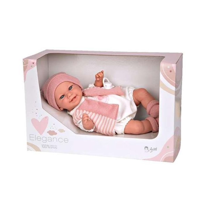 Muñeca elegance 35 cm babyto rosa c/mecanismo risa try me 4 Muñeca elegance 35 cm babyto rosa c/mecanismo risa try me 4