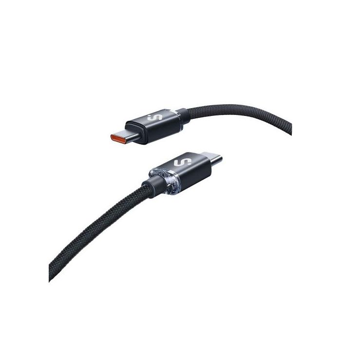 Subblim SUBCAB-C06002 Cable USB-C a USB-C Optimus Carga Rápida 60W 480Mbps Nylon Trenzado 2m Negro 6