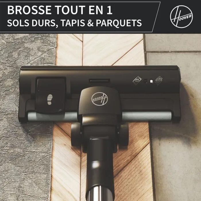 Hoover Aspirador de Bidón sin Bolsa HP321PAF - 850 W - 75 dBA - 2 L - Gris 2 Hoover Aspirador de Bidón sin Bolsa HP321PAF - 850 W - 75 dBA - 2 L - Gris 2