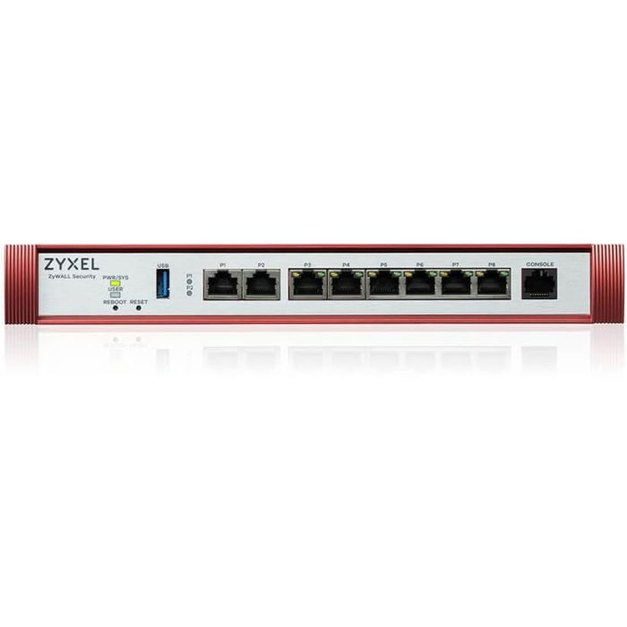 Zyxel USG FLEX 200H Cortafuegos Hardware 5 Gbit/s, VPN 1.2 Gbit/s, IPS/IDS 2000 Mbit/s, USGFLEX200H-EU0101F