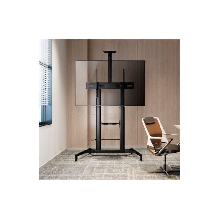 Aisens FT100TE-171 Soporte de Suelo Inclinable con Ruedas y Manivela para TV 60-100", hasta 100kg, VESA 1000x600mm, Negro 3 Aisens FT100TE-171 Soporte de Suelo Inclinable con Ruedas y Manivela para TV 60-100", hasta 100kg, VESA 1000x600mm, Negro 3