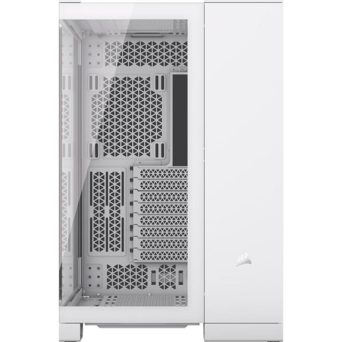 Corsair 6500X Caja PC Gaming ATX Blanca, Semitorre de Doble Cristal Templado, Doble Cámara para Flujo Aire Óptimo y USB-C 2