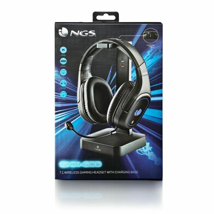 Auriculares con Micrófono Gaming NGS GHX-600 Negro (1 unidad) 1 Auriculares con Micrófono Gaming NGS GHX-600 Negro (1 unidad) 1