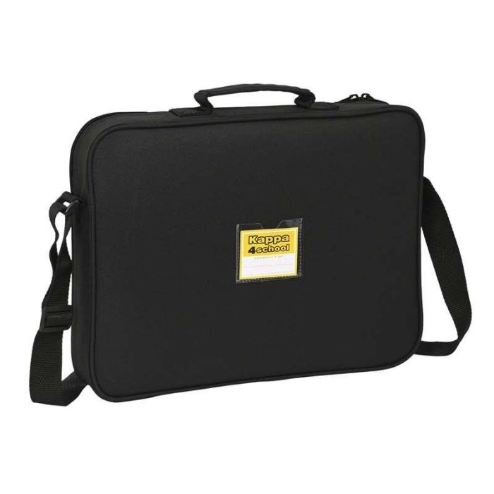 Cartera Escolar Kappa Black Negro (38 x 28 x 6 cm) 1 Cartera Escolar Kappa Black Negro (38 x 28 x 6 cm) 1