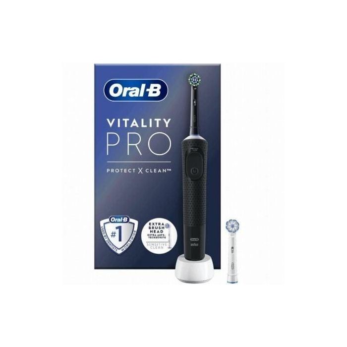 Oral-B Vitality Pro CEP DENTAL VPR BK V2 Cepillo Eléctrico Recargable Negro con 3 Modos de Cepillado y Temporizador 1 Oral-B Vitality Pro CEP DENTAL VPR BK V2 Cepillo Eléctrico Recargable Negro con 3 Modos de Cepillado y Temporizador 1