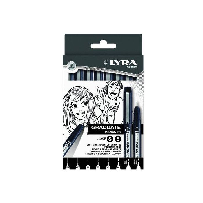 Rotulador Calibrado Lyra Graduate Manga Caja De 8