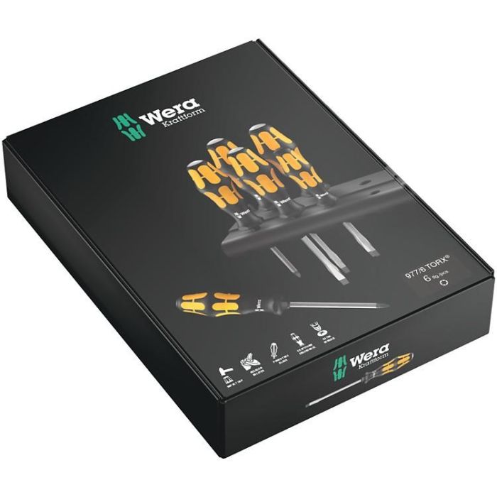 Wera 977/6 TORX Kraftform Wera Schraubendrehersatz 1
