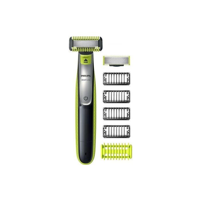 AFEITADORA CARA Y CUERPO PHILIPS ONEBLADE QP2630/30 - 4 PEINES GUÍA BARBA / 1 CUERPO - USO SECO Y HÚMEDO - 60 MIN AUTONOMÍA - PROTECCIÓN DUAL 1