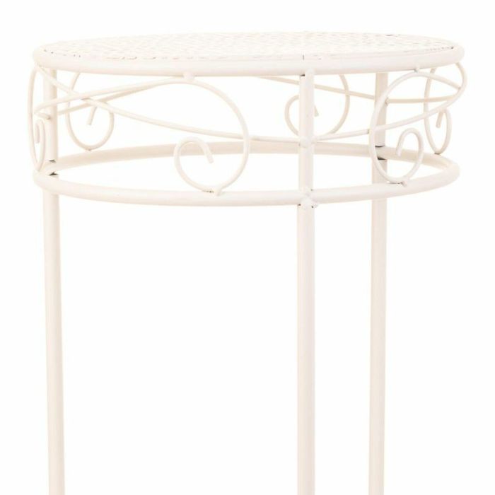 Soporte para Maceta Alexandra House Living Blanco Metal Hierro 28 x 120 x 58 cm 2