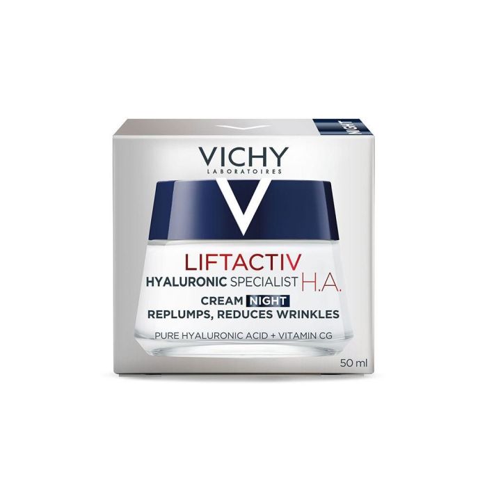 Vichy LIFTACTIV HYALURONIC SPECIALIST H.A. Crema de Noche Reafirmante con Ácido Hialurónico 50 ml 1 Vichy LIFTACTIV HYALURONIC SPECIALIST H.A. Crema de Noche Reafirmante con Ácido Hialurónico 50 ml 1