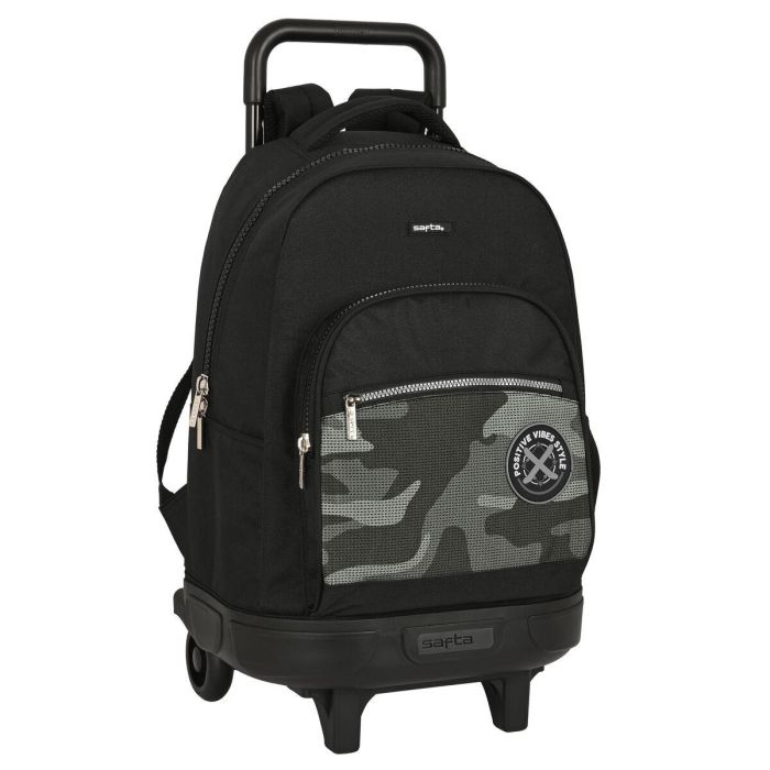 Mochila Safta Grande Con Ruedas Compact Extraible Stone 450x330x220 mm Mochila Safta Grande Con Ruedas Compact Extraible Stone 450x330x220 mm