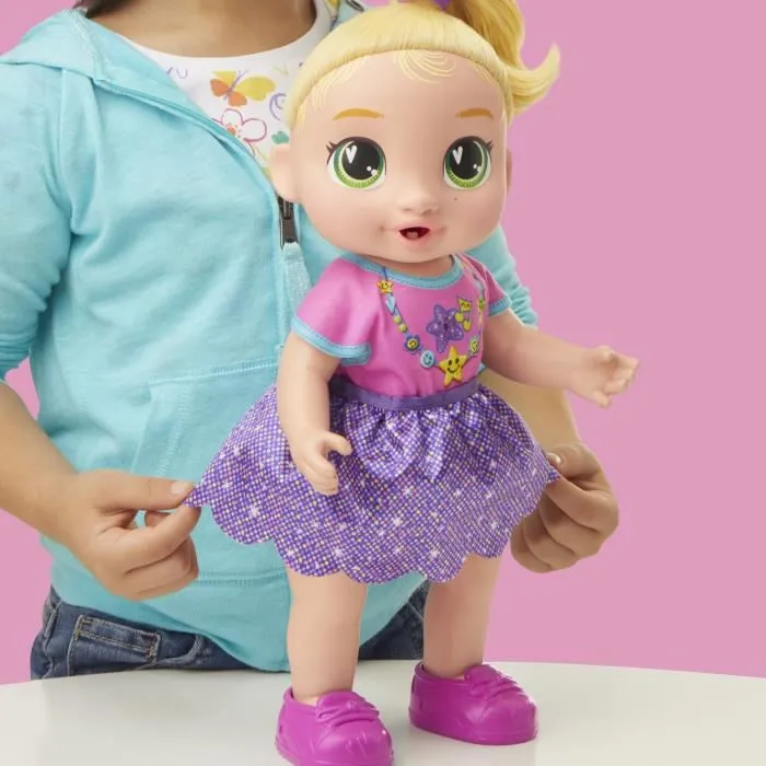 Hasbro Muñeca interactiva Baby Alive Baby Grows LaLa GooGoo HASG14445X0, más de 75 sonidos y frases, para niños de 3 años en adelante 4