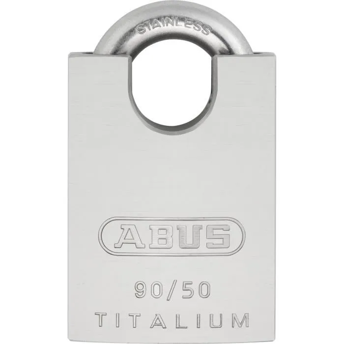 Abus Candado 90RK/50 de Aluminio con Arco Protegido, Cilindro Intercambiable y Protección contra la Intemperie Abus Candado 90RK/50 de Aluminio con Arco Protegido, Cilindro Intercambiable y Protección contra la Intemperie