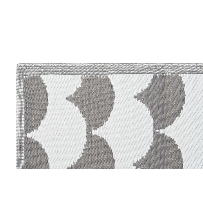 DKD Home Decor Alfombra de Poliéster con Ondas Gris Blanco 180x120 cm (2 Unidades) 1 DKD Home Decor Alfombra de Poliéster con Ondas Gris Blanco 180x120 cm (2 Unidades) 1