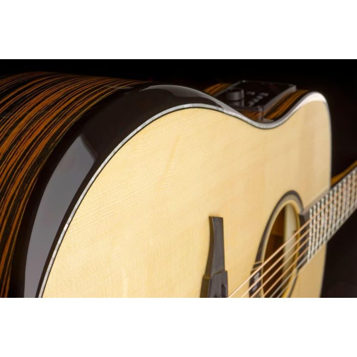 LAG Guitarra Acústica Dreadnought Hyvibe H2 50 A/E Cutaway Natural Brillante 7