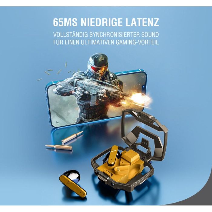 4smarts TWS Bluetooth Kopfhrer GameBuds. gelb 5 4smarts TWS Bluetooth Kopfhrer GameBuds. gelb 5