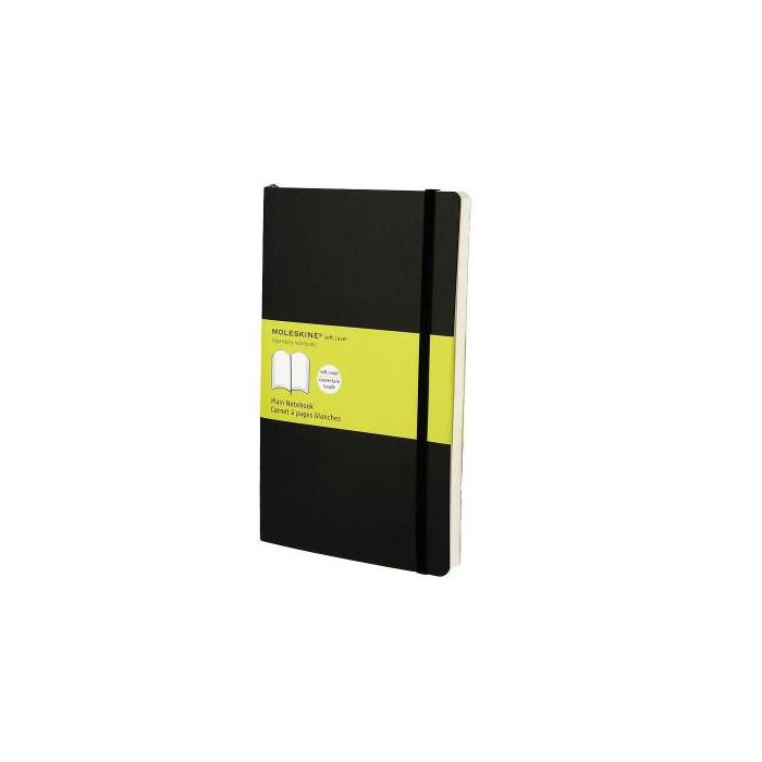 Cuaderno Moleskine Clasico Tapa Blanda 13X21 192H 70Gr. Lisa Con Goma Negra