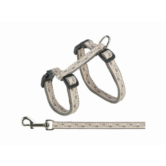 Arnés para Gato Trixie Beige Gris 2