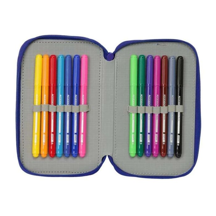 Safta Plumier Triple 37 Piezas Atco. De Madrid 12,5x19,5x5,5 cm 4