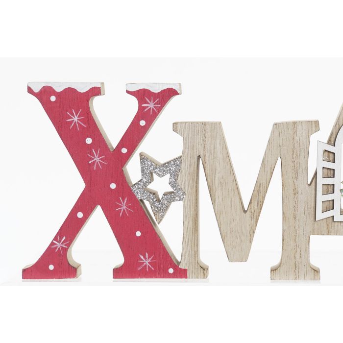 DKD Home Decor Decoración Navidad Tradicional Set 6 Unidades MDF Colores Surtidos Natural Rojo Blanco 2 x 16.5 x 28 cm 2 DKD Home Decor Decoración Navidad Tradicional Set 6 Unidades MDF Colores Surtidos Natural Rojo Blanco 2 x 16.5 x 28 cm 2
