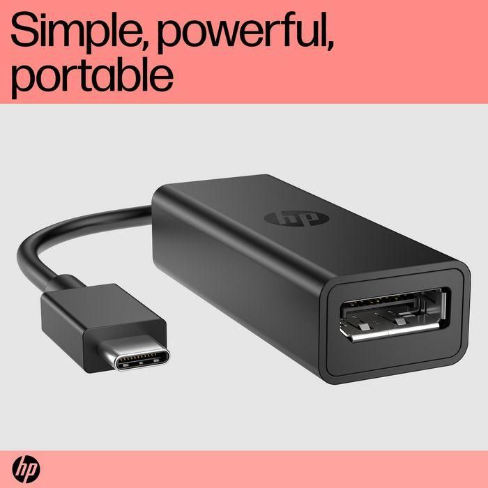 HP Adaptador USB-C a DisplayPort G2 para Pantallas 8K 2