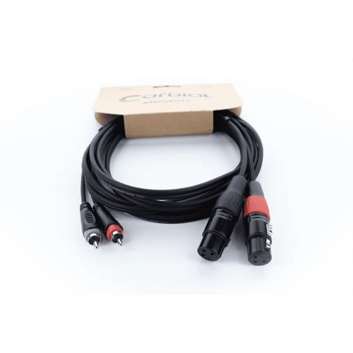 Cordial Cable De Audio Doble Xlr/Rca Hembra 3 M 2
