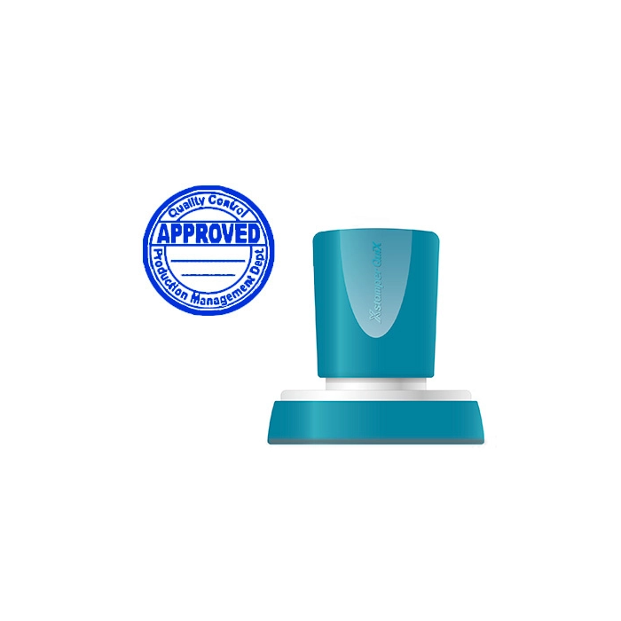 X'stamper Sello Quix Personalizable Redondo Color Azul Diámetro 38 mm Q-53 0 X'stamper Sello Quix Personalizable Redondo Color Azul Diámetro 38 mm Q-53 0